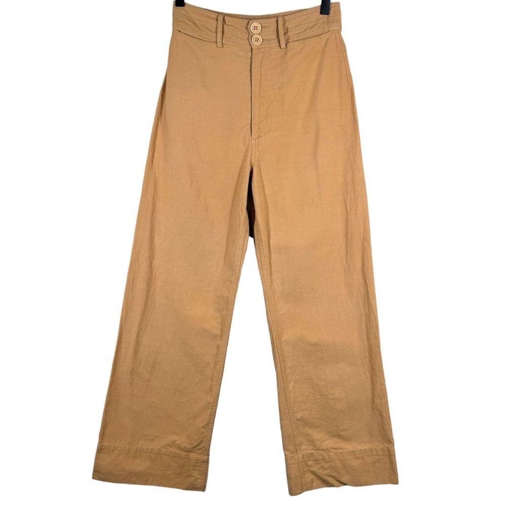Apiece Apart Chino Merida Pants Kick Flare Crop Trousers Cotton Size 0